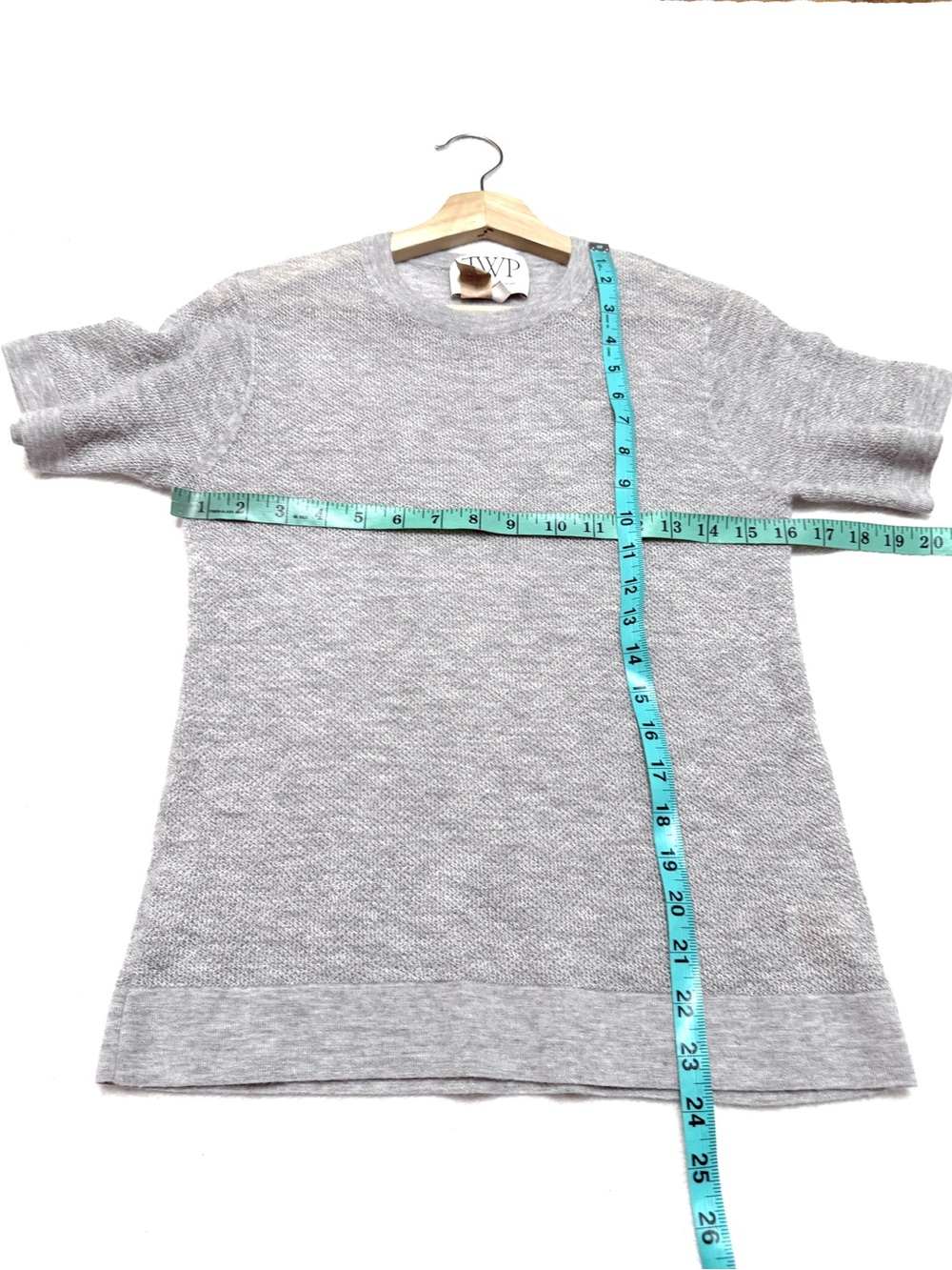 TWP sz 2XS - XS 100% Cashmere T Shirt Top Ponte Knit - Picture 7 of 8